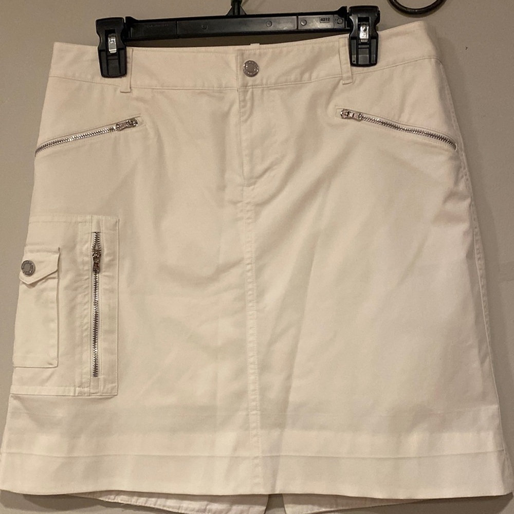 Ralph Lauren White Skort with Pocket Details